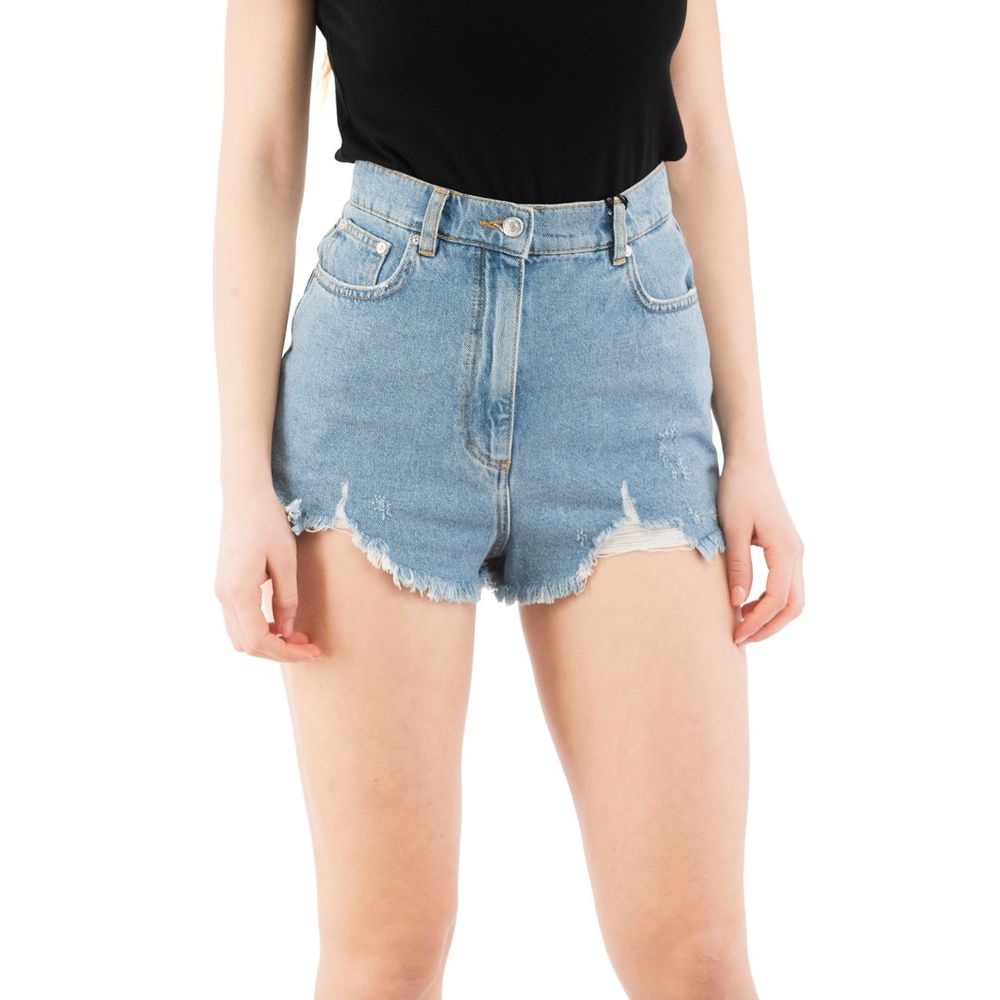 Moschino Multicolor Cotton Short And Mini Shorts - Luxe Nova