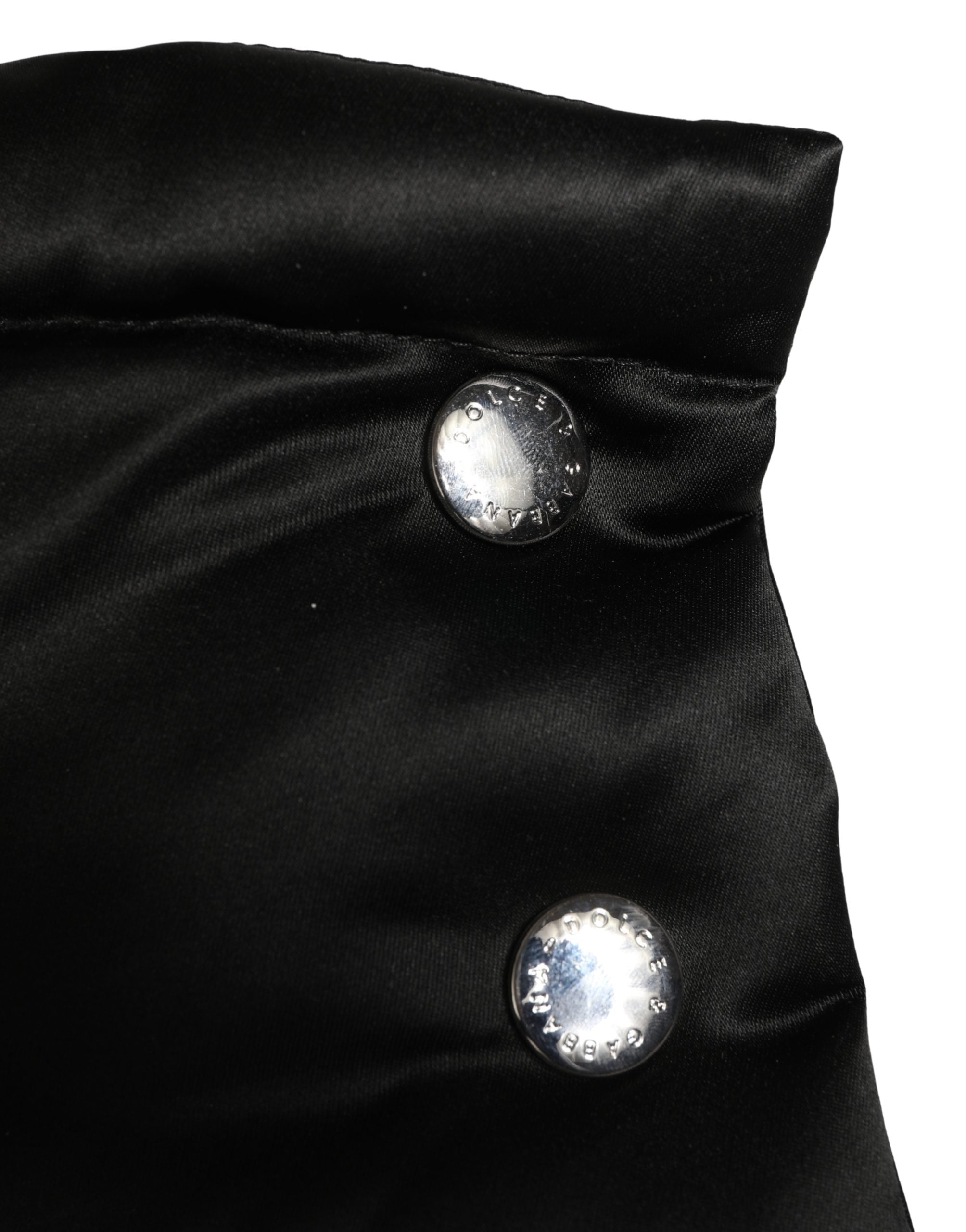 Dolce & Gabbana Black Polyester Whole Head Wrap Capello Hat - Luxe Nova