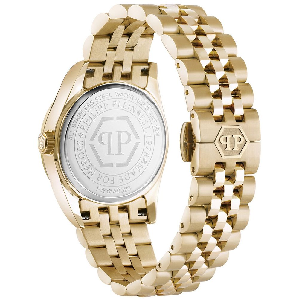 Philipp Plein Gold Stainless Steel Dress Watch - Luxe Nova