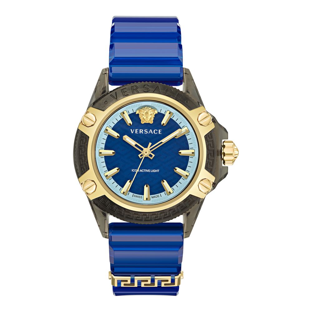 Versace Blue Synthetic Dress Watch - Luxe Nova