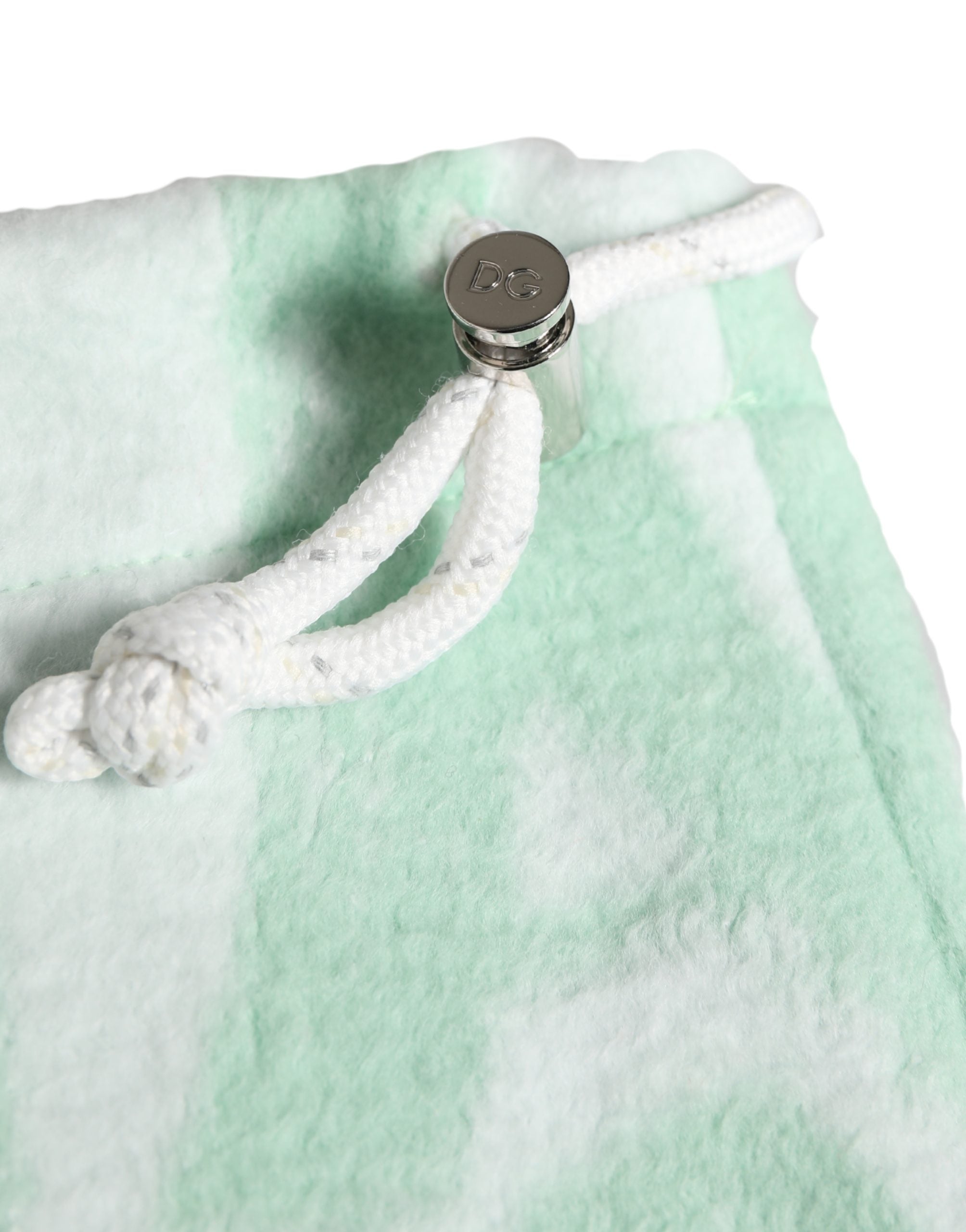 Dolce & Gabbana Men White Logo Print Nylon Neck Warmer Hat