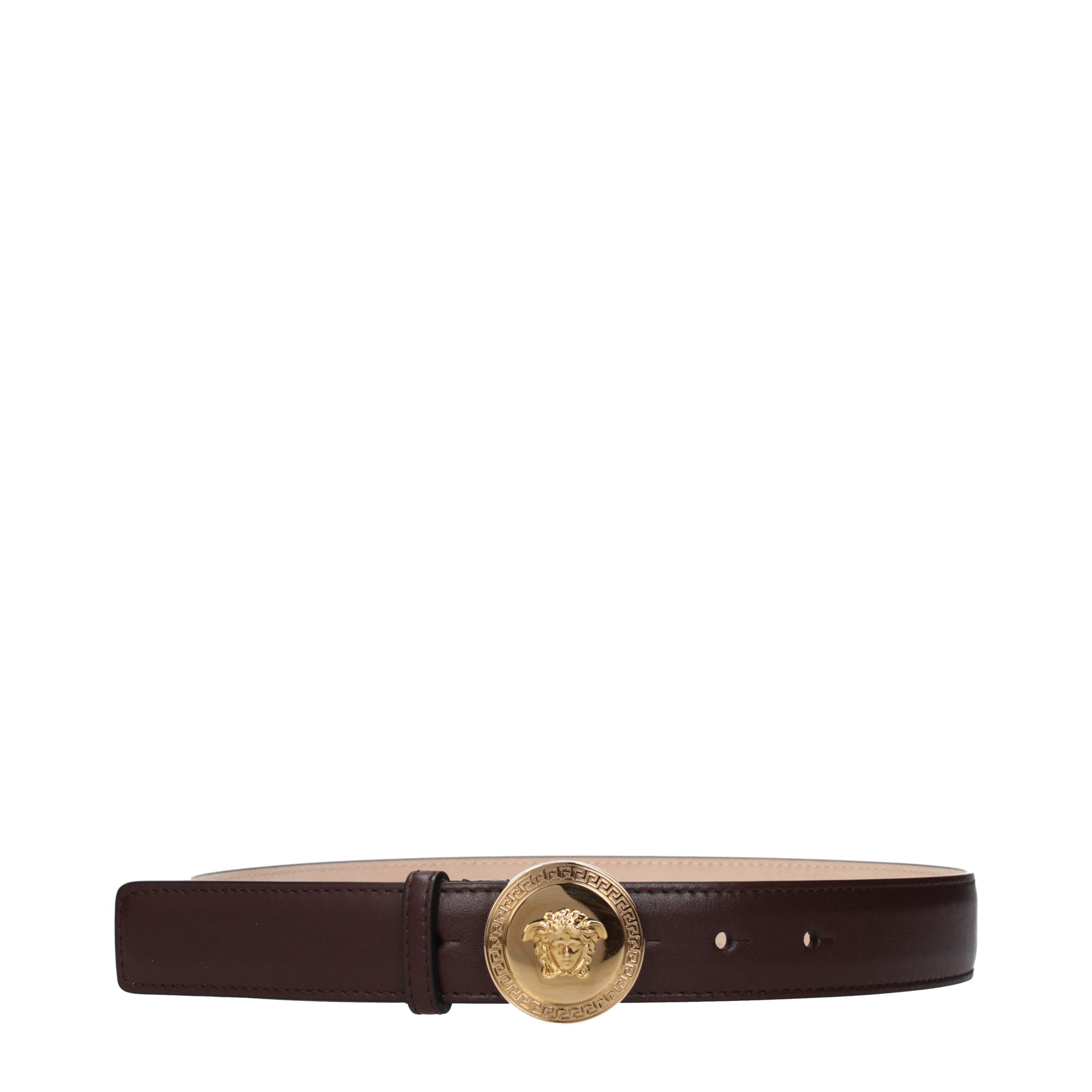 Versace Brown Leather Regular Belt