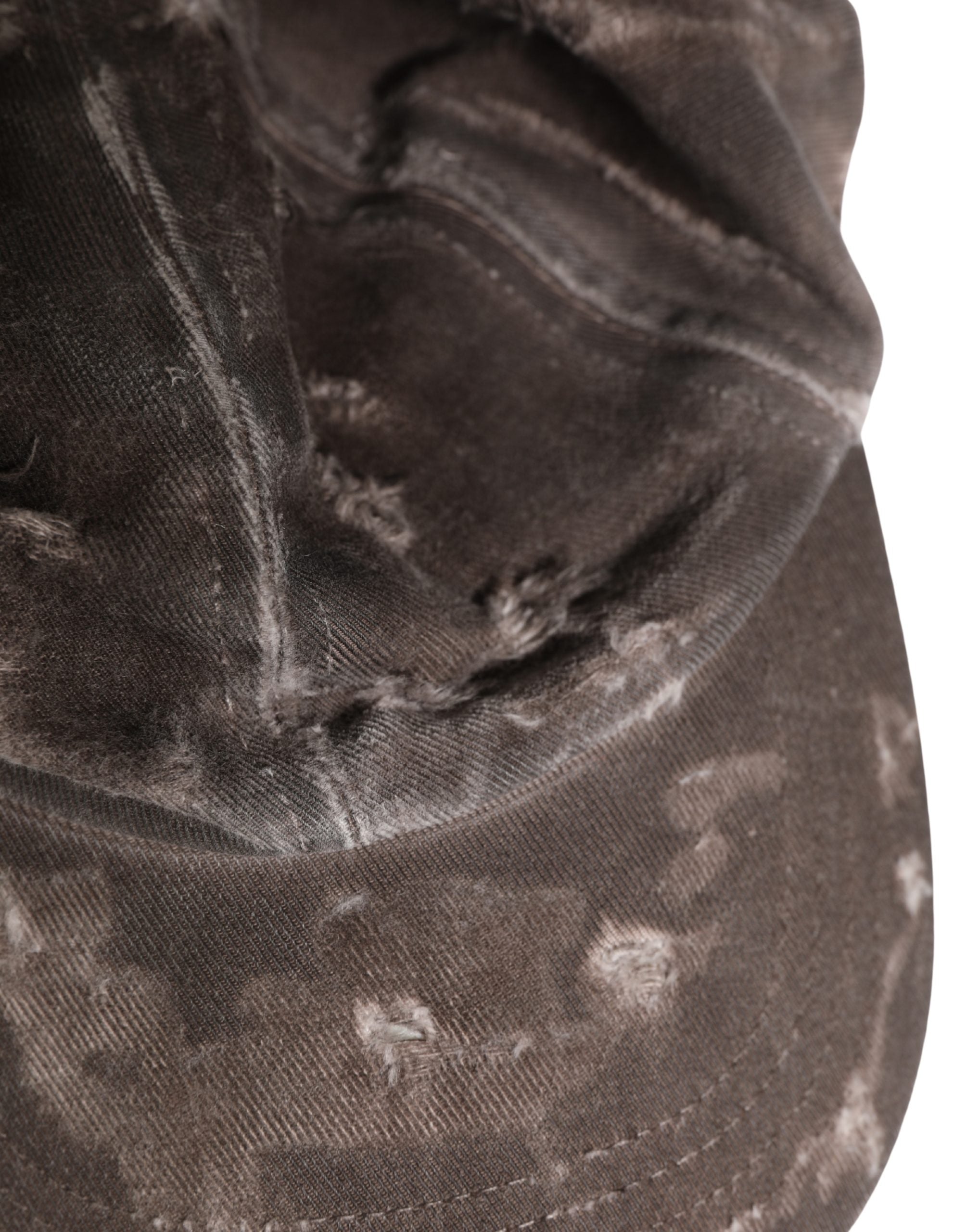 Dolce & Gabbana Men Brown Cotton Distressed Baseball Capello Hat - Luxe Nova