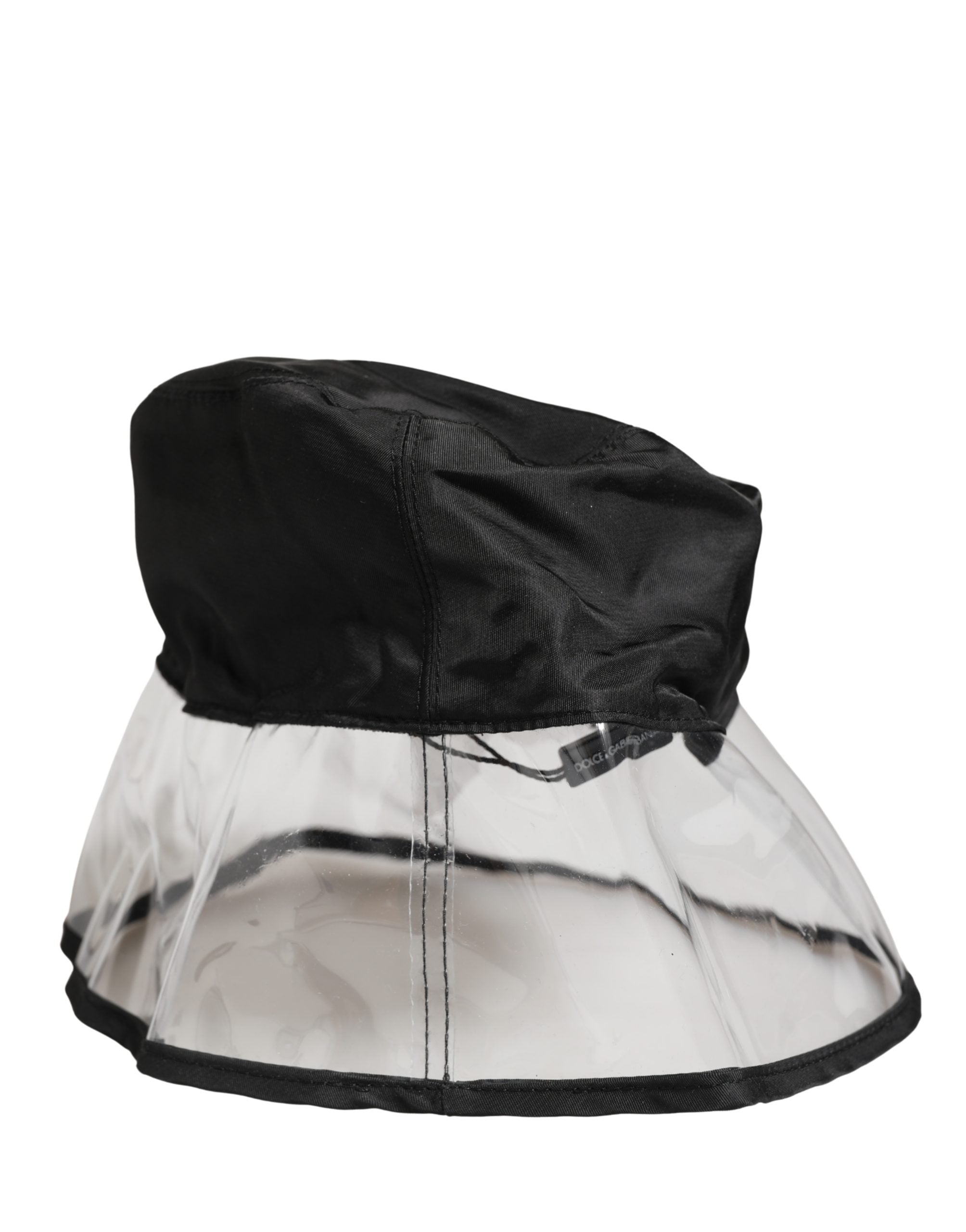 Dolce & Gabbana Men Black Plastic Fisherman Bucket Capello Hat