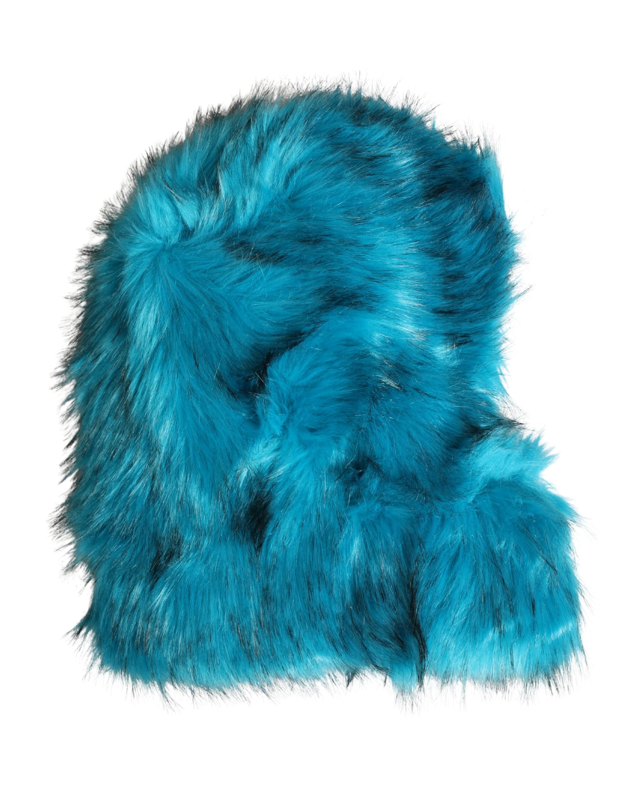 Dolce & Gabbana Blue Modacrylic Fur Women Bucket Capello Hat - Luxe Nova