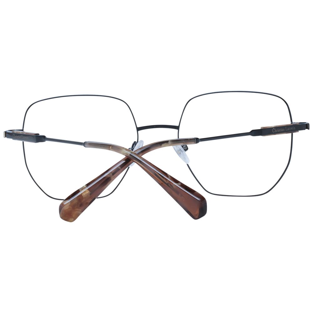 Christian Lacroix Black Stainless Steel Glasses (Frames) - Luxe Nova