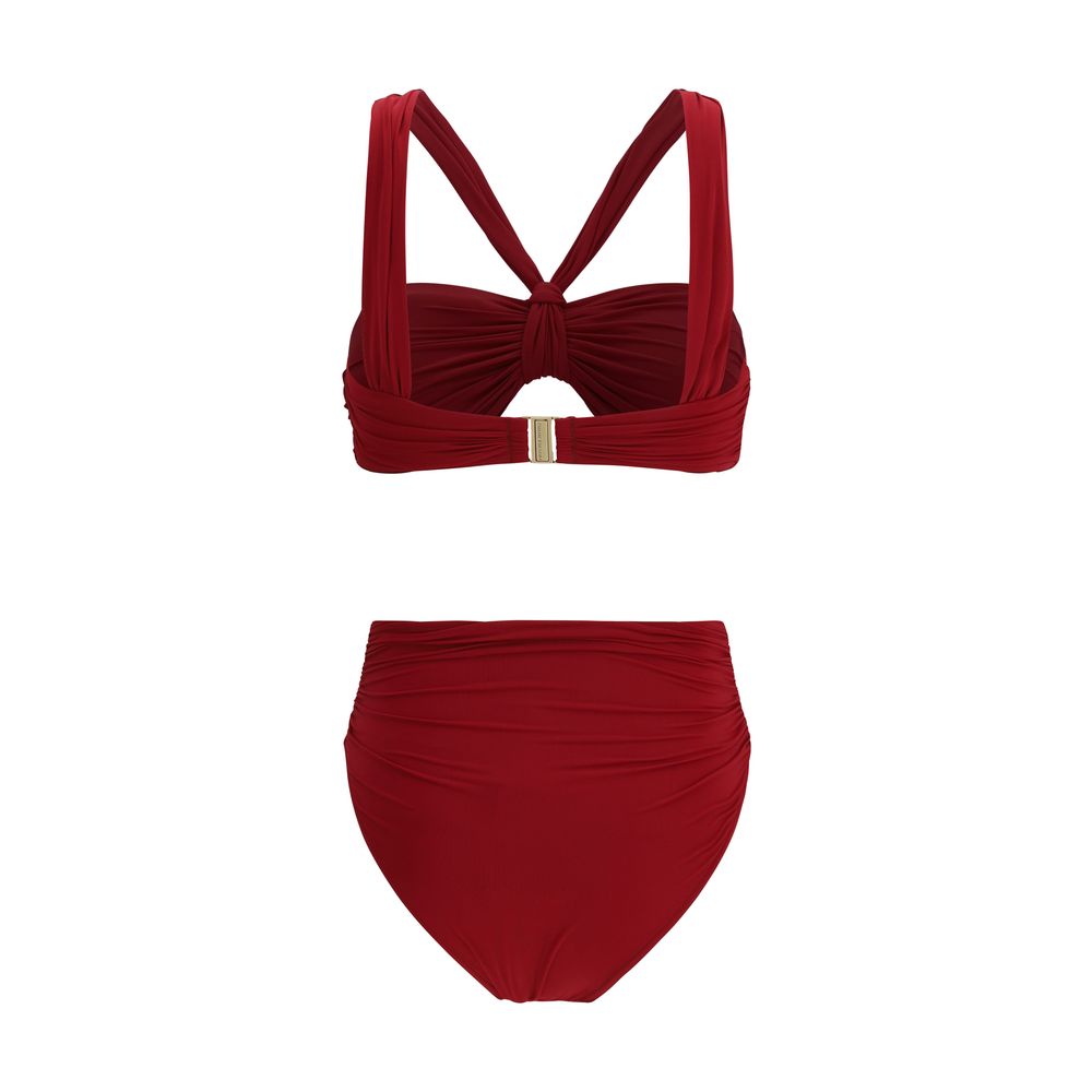 Zimmermann Bordeaux Polyester Bikini - Luxe Nova