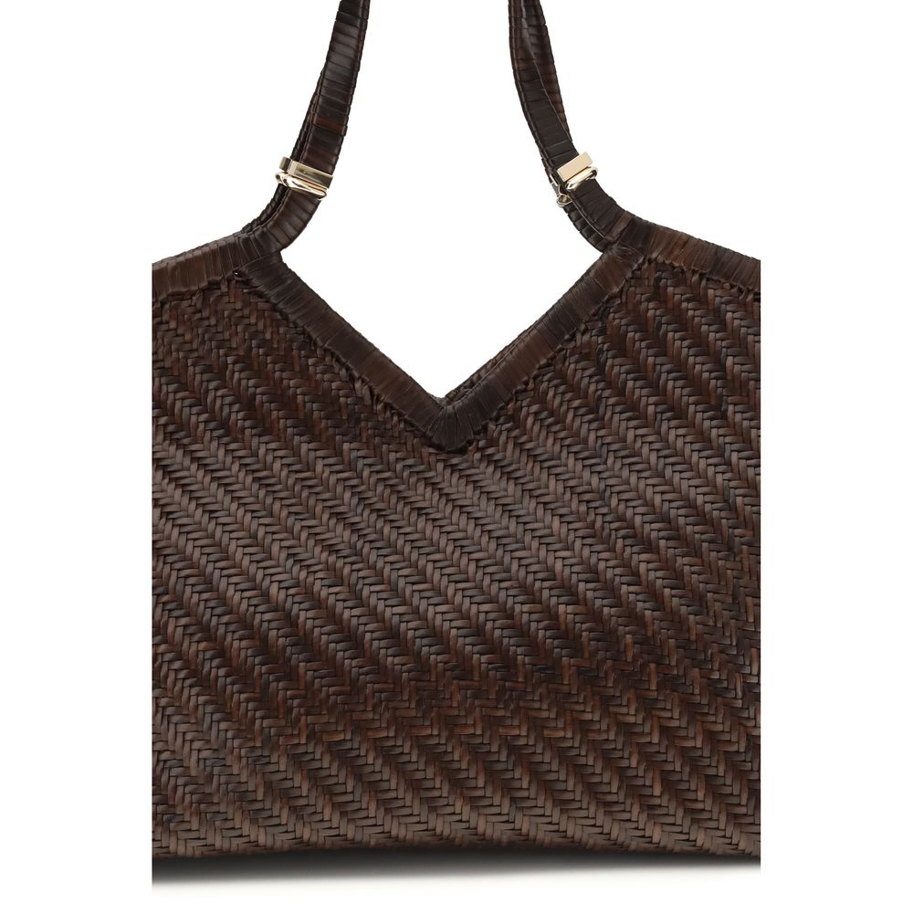 Benedetta Bruzziches Brown Buffalo Leather Handbag