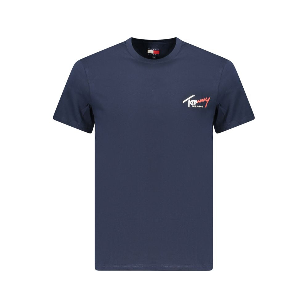 Tommy Hilfiger Blue Cotton Men T-Shirt - Luxe Nova