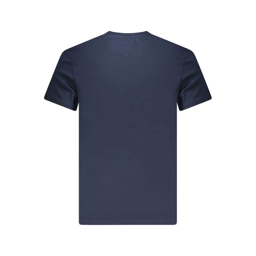 Tommy Hilfiger Blue Cotton Men T-Shirt - Luxe Nova