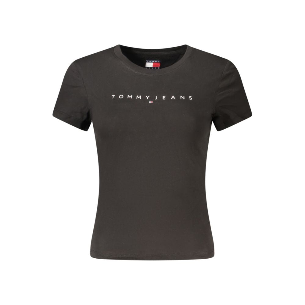 Tommy Hilfiger Black Cotton Women T-Shirt - Luxe Nova
