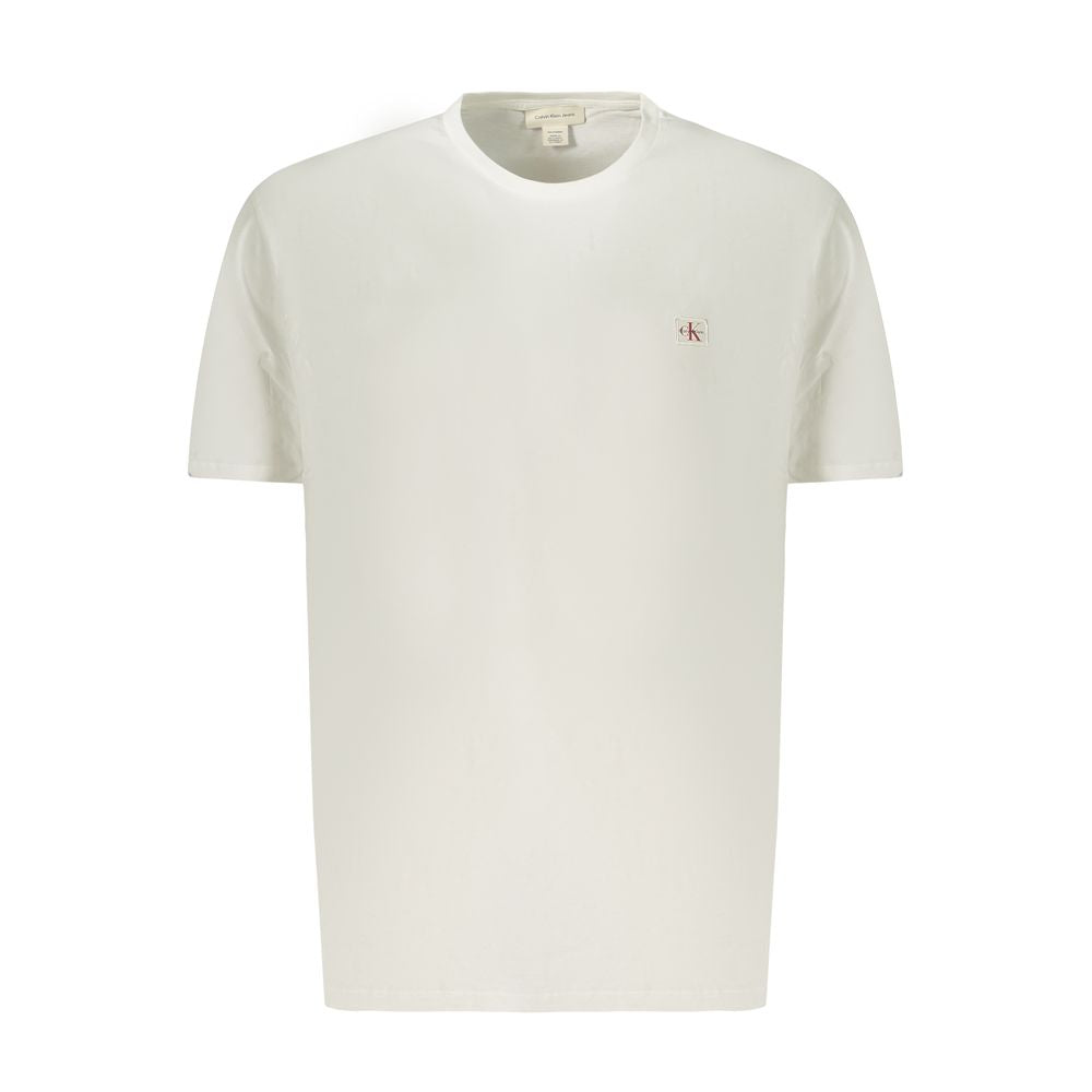 Calvin Klein White Cotton Men T-Shirt - Luxe Nova