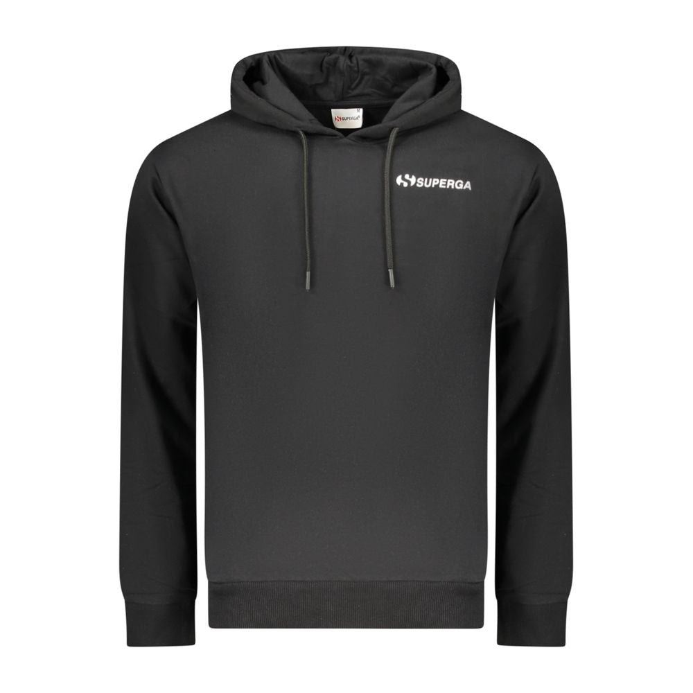 Superga Black Cotton Men's Hoodie - Luxe Nova