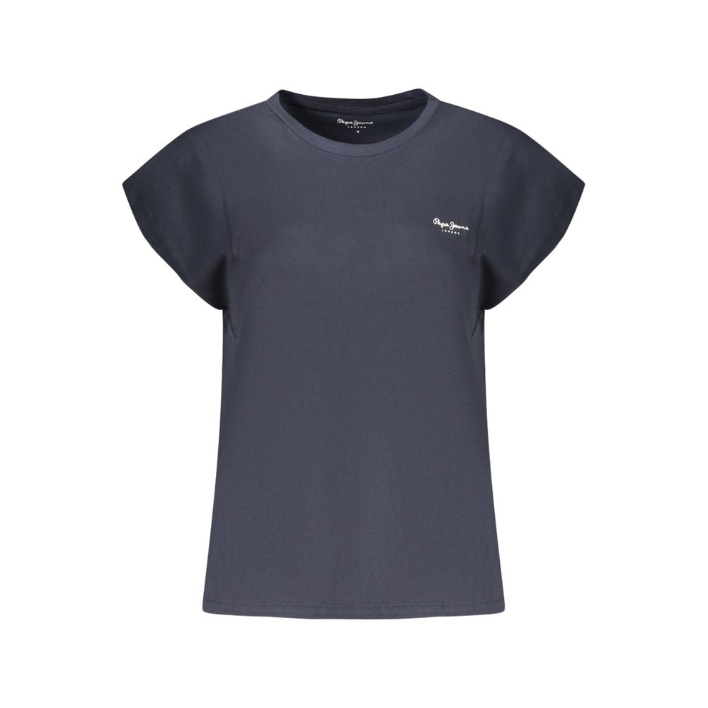 Pepe Jeans Blue Organic Cotton Women T-Shirt - Luxe Nova