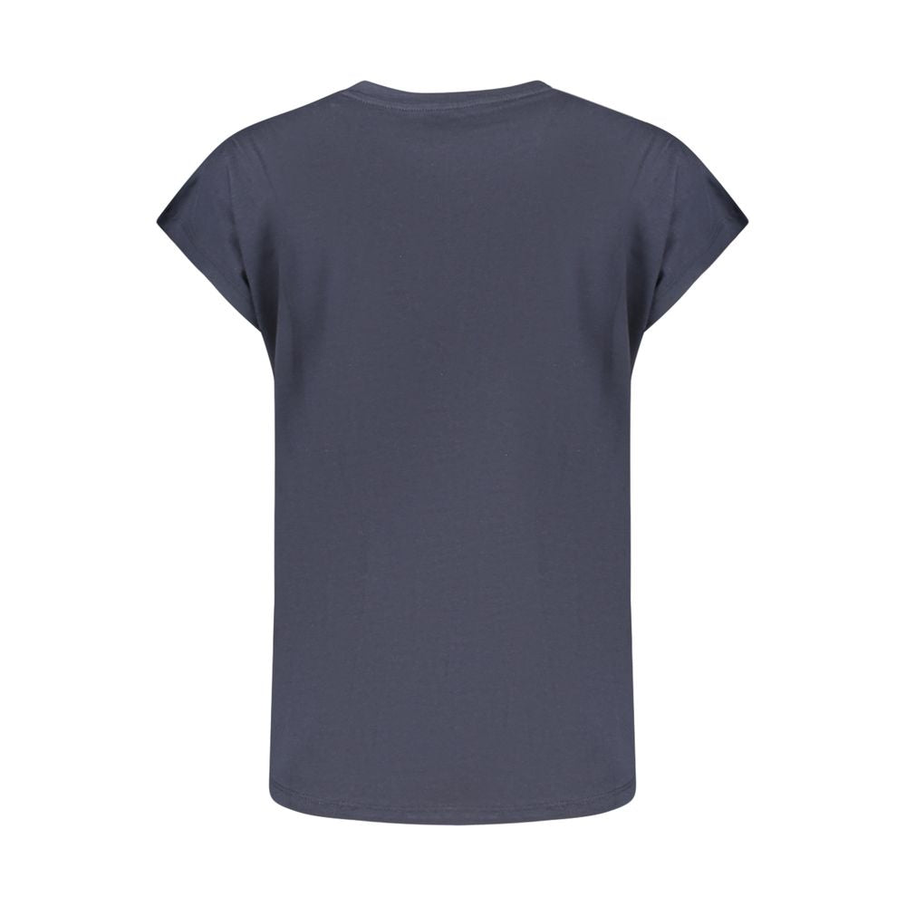 Pepe Jeans Blue Organic Cotton Women T-Shirt - Luxe Nova