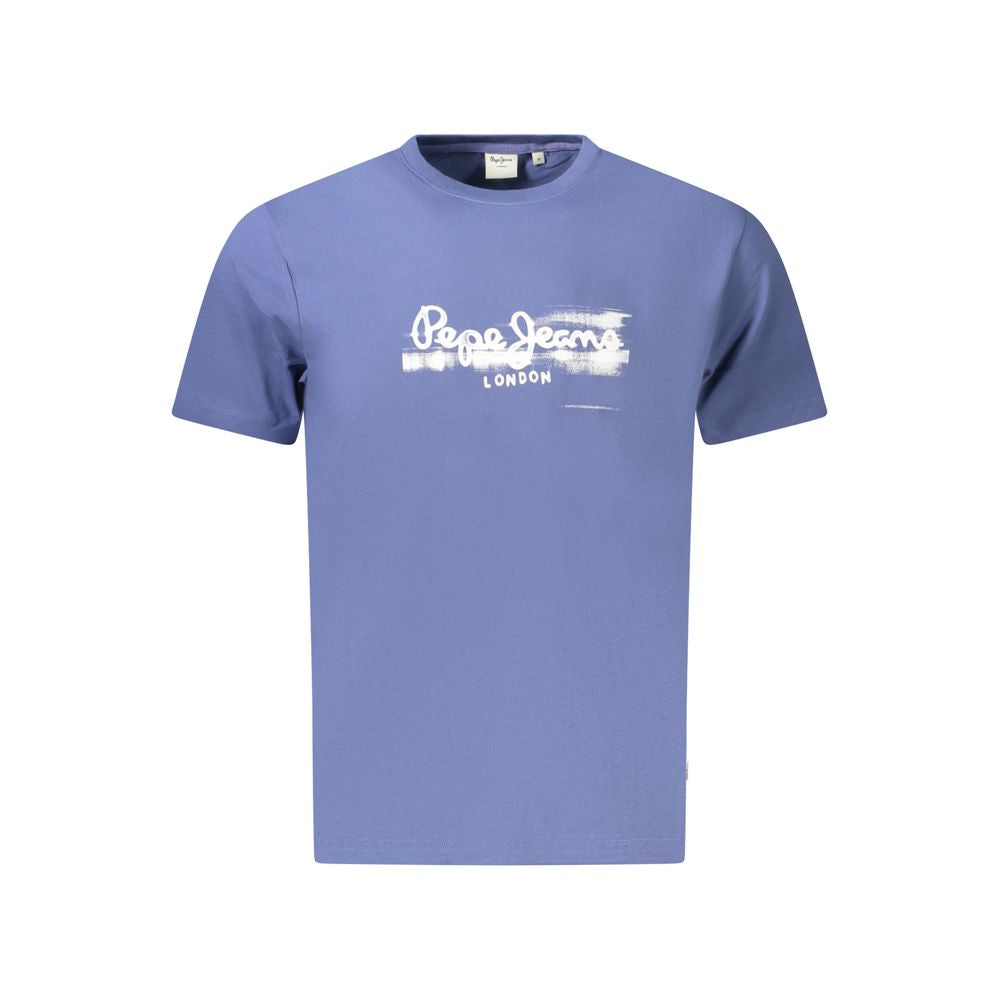 Pepe Jeans "Blue Cotton Men T-Shirt" - Luxe Nova