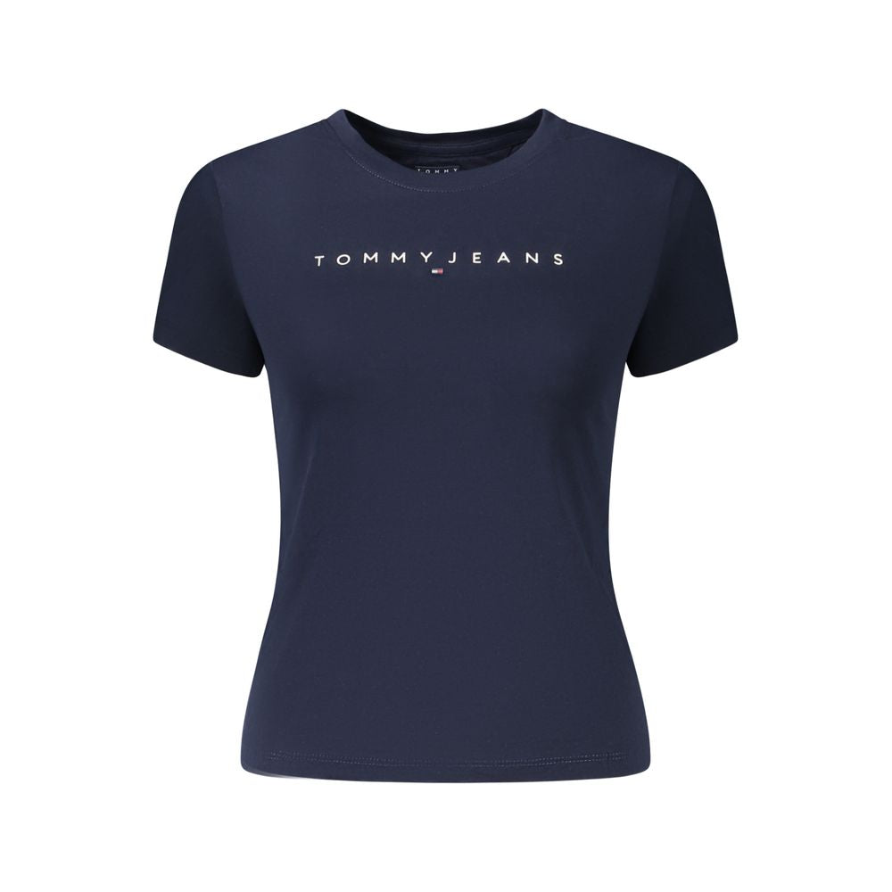 Tommy Hilfiger Blue Cotton Women T-Shirt - Luxe Nova