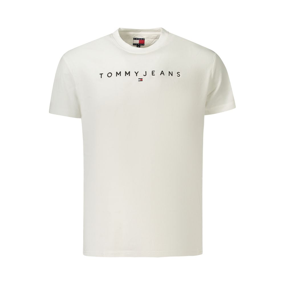 Tommy Hilfiger White Cotton Men T-Shirt - Luxe Nova