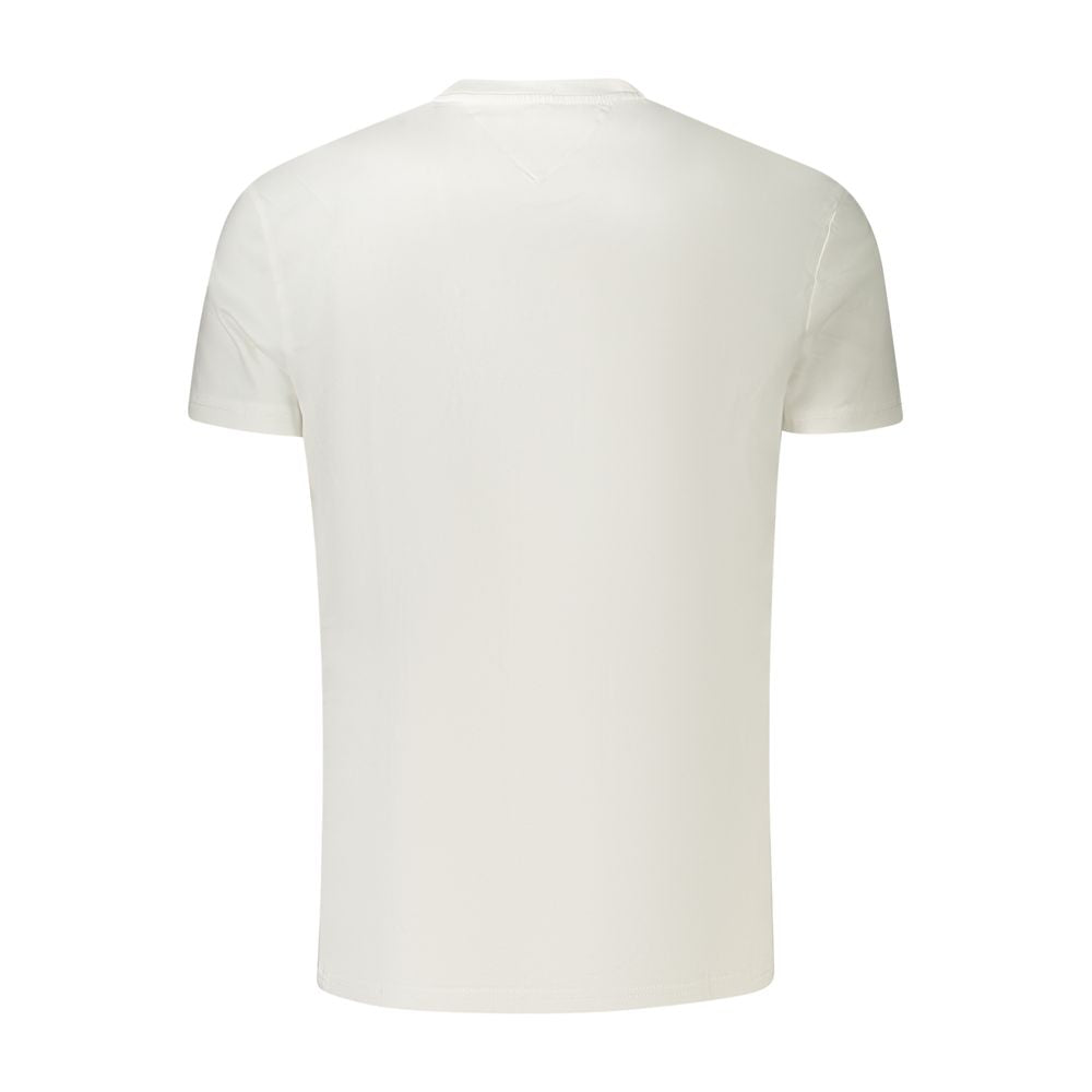 Tommy Hilfiger White Cotton Men T-Shirt - Luxe Nova