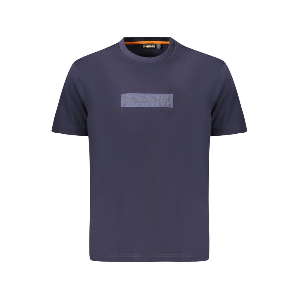 Napapijri Blue Cotton Men T-Shirt - Luxe Nova