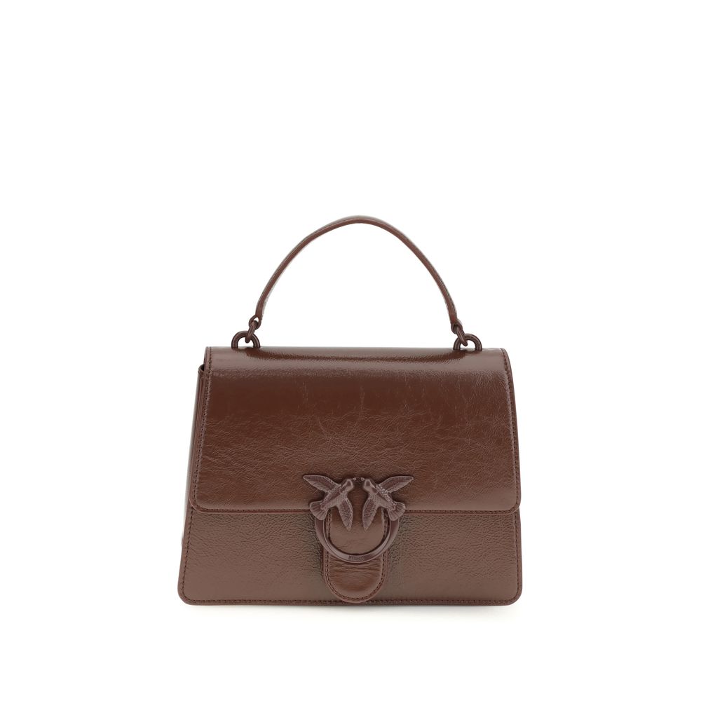 PINKO Brown Lamb Ovis Aries Aries Shoulder Bag