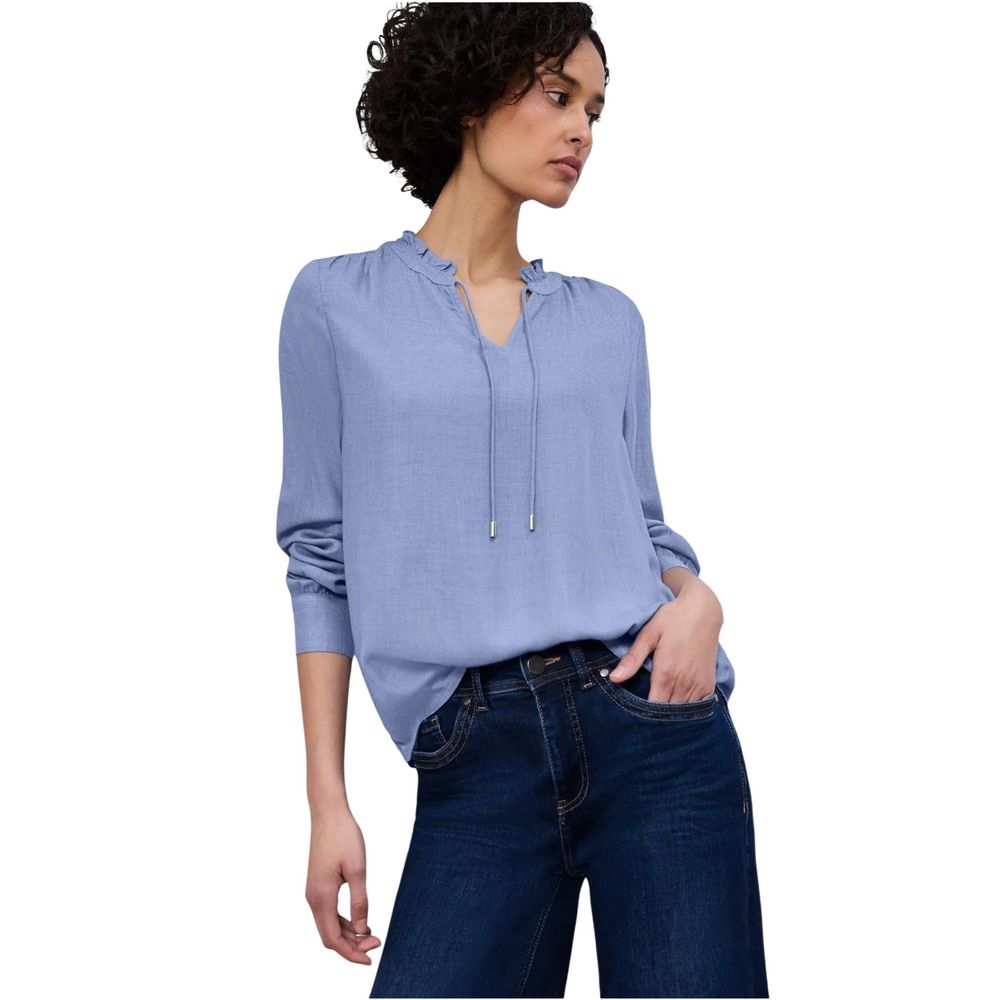 Street One Light Blue Viscose Blouse - Luxe Nova