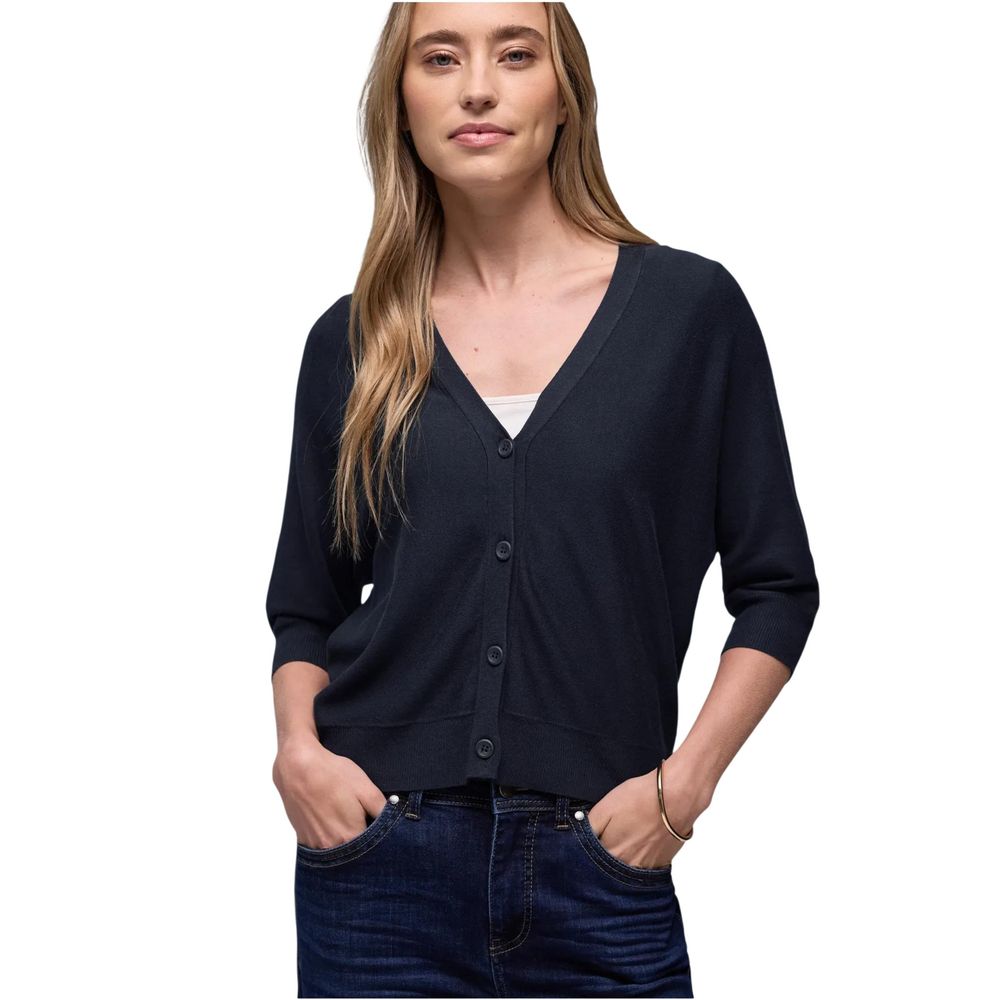 Street One Blue Viscose Cardigan - Luxe Nova
