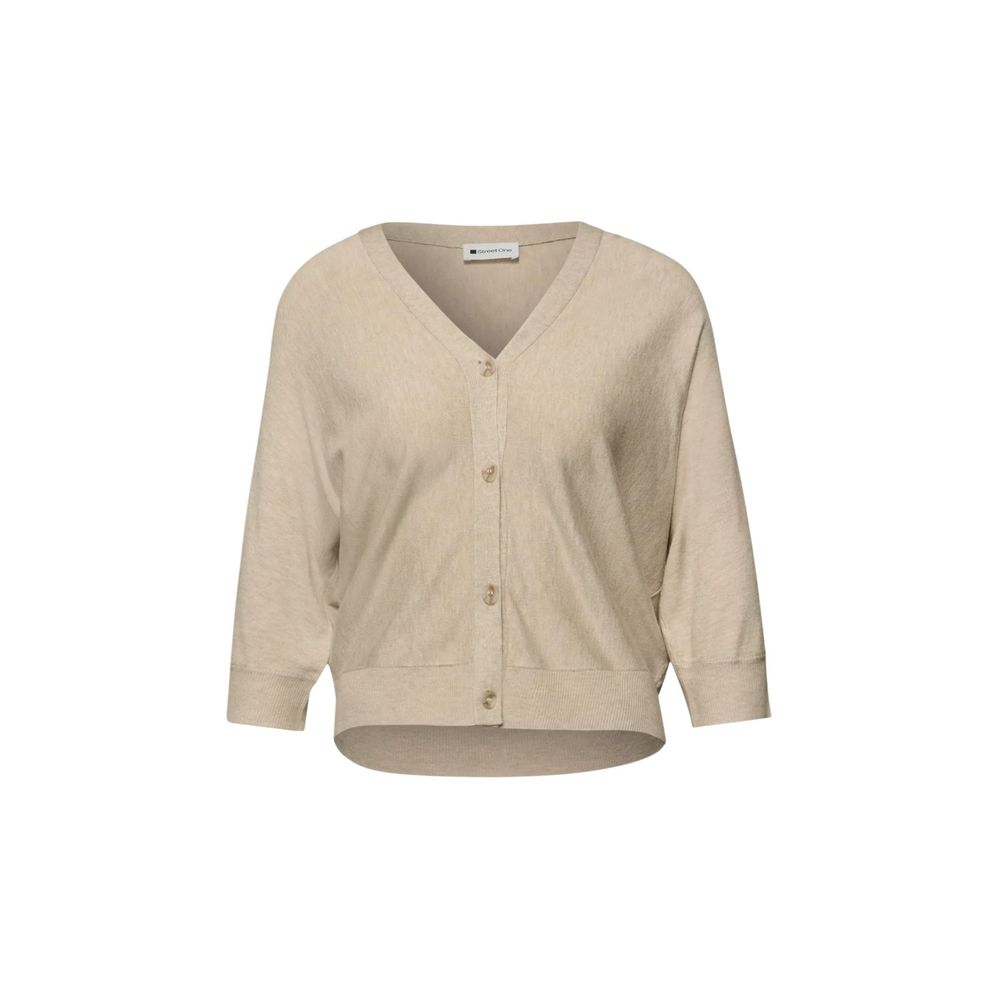 Street One Beige Viscose Cardigan - Luxe Nova