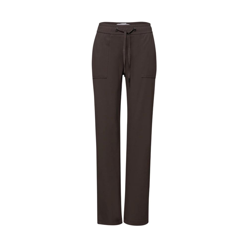 Street One Brown Viscose Casual Pants - Luxe Nova