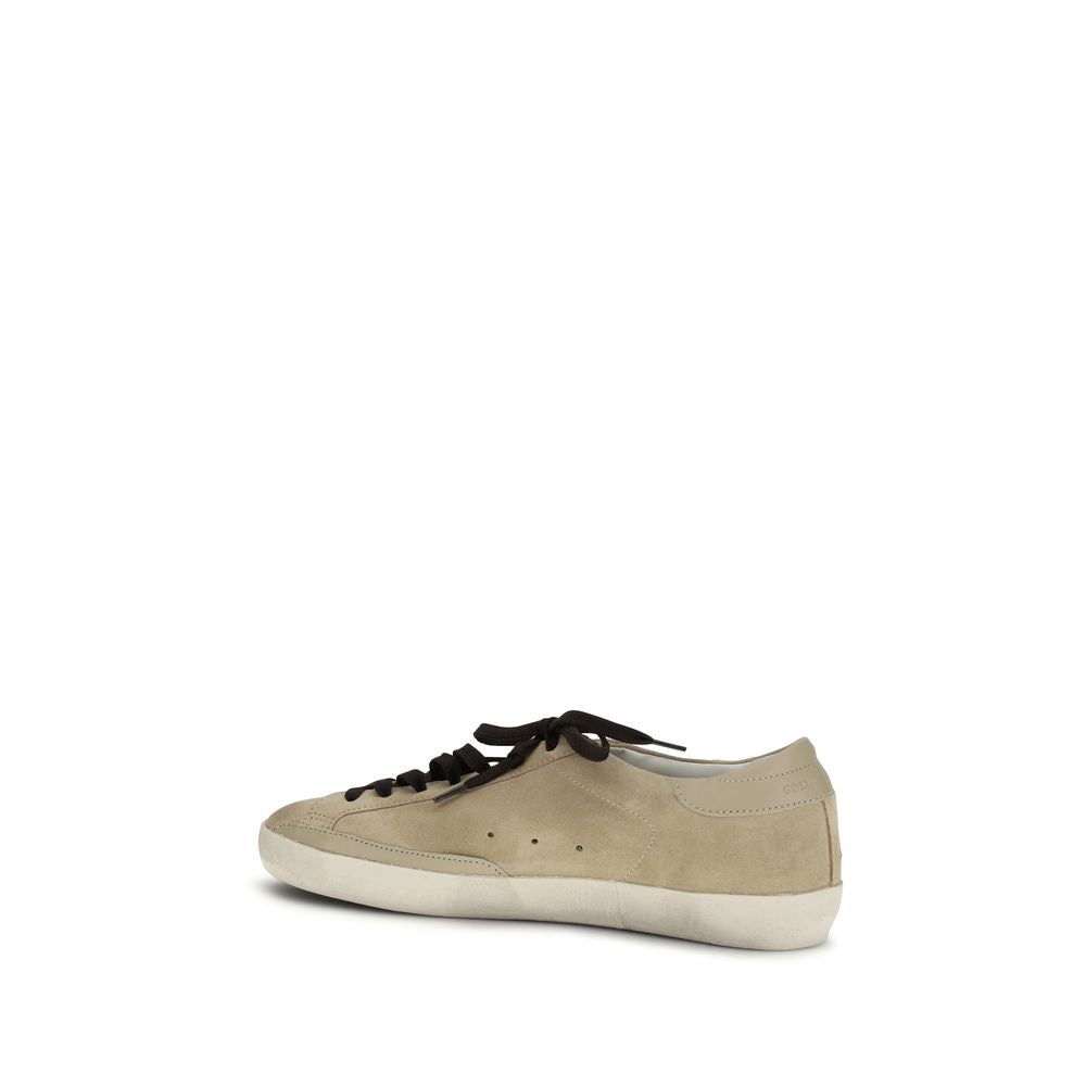 Golden Goose Beige Calf Leather Bos Taurus Low Top Sneakers - Luxe Nova