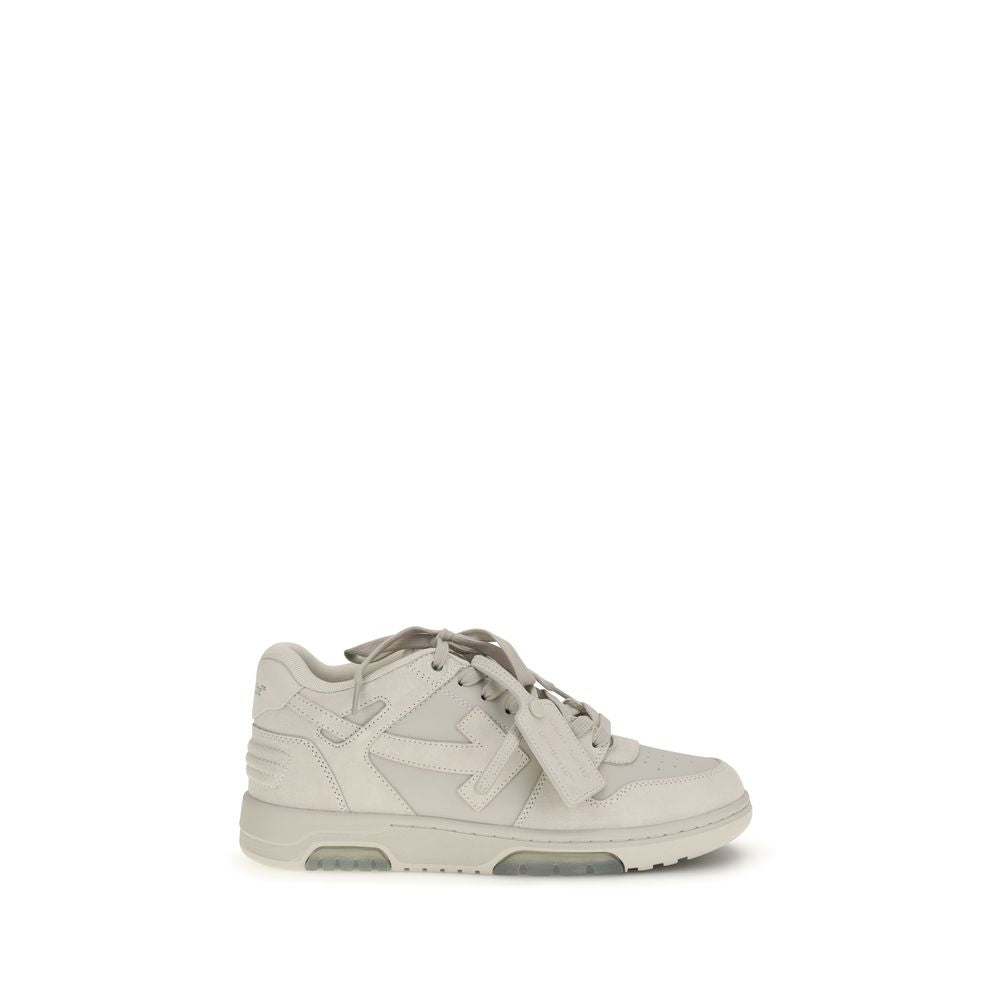 Off-White Beige Calf Leather Bos Taurus Low Top Sneakers - Luxe Nova