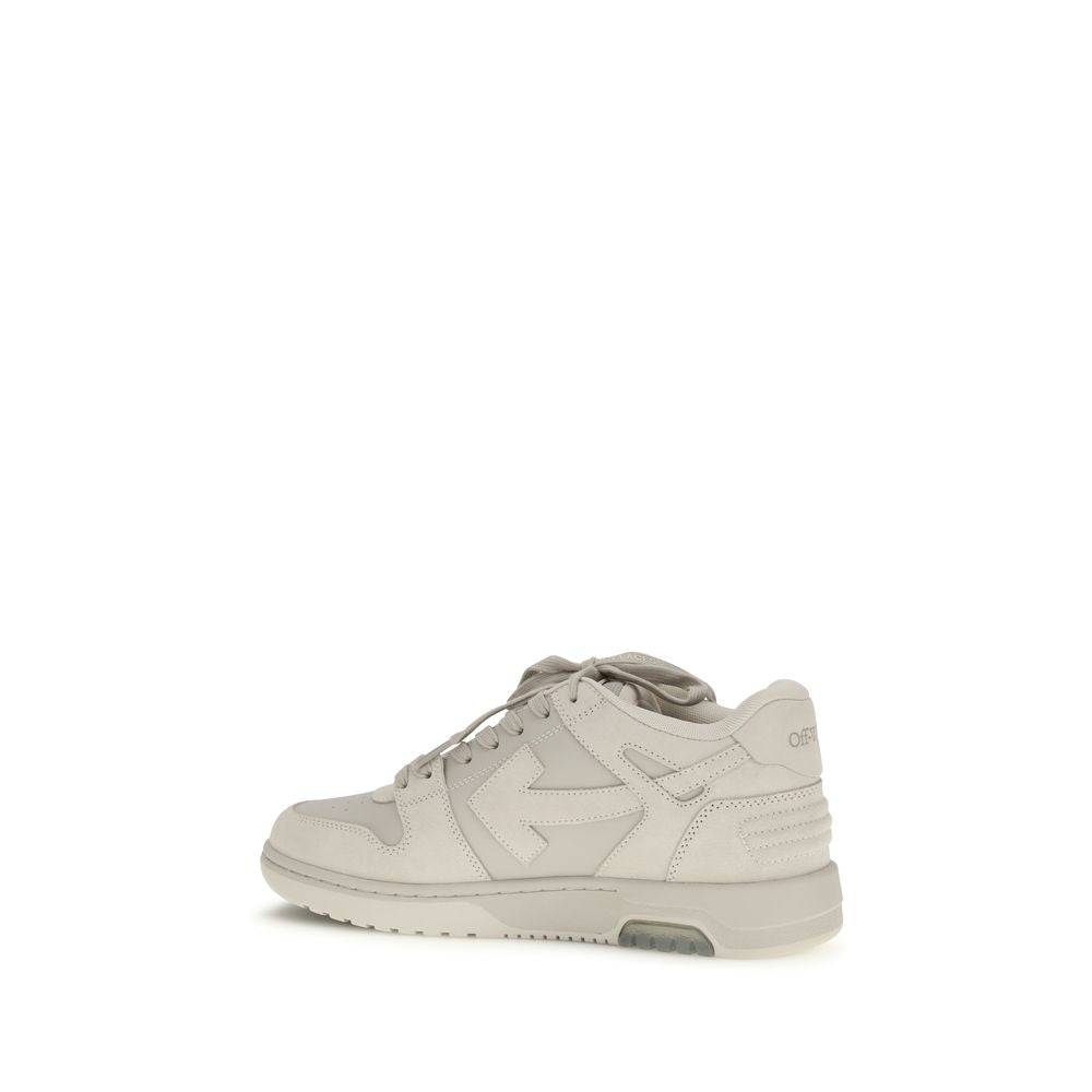 Off-White Beige Calf Leather Bos Taurus Low Top Sneakers - Luxe Nova