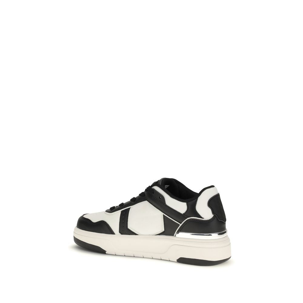 Philipp Plein Black Calf Leather Bos Taurus Athletic Sneakers - Luxe Nova