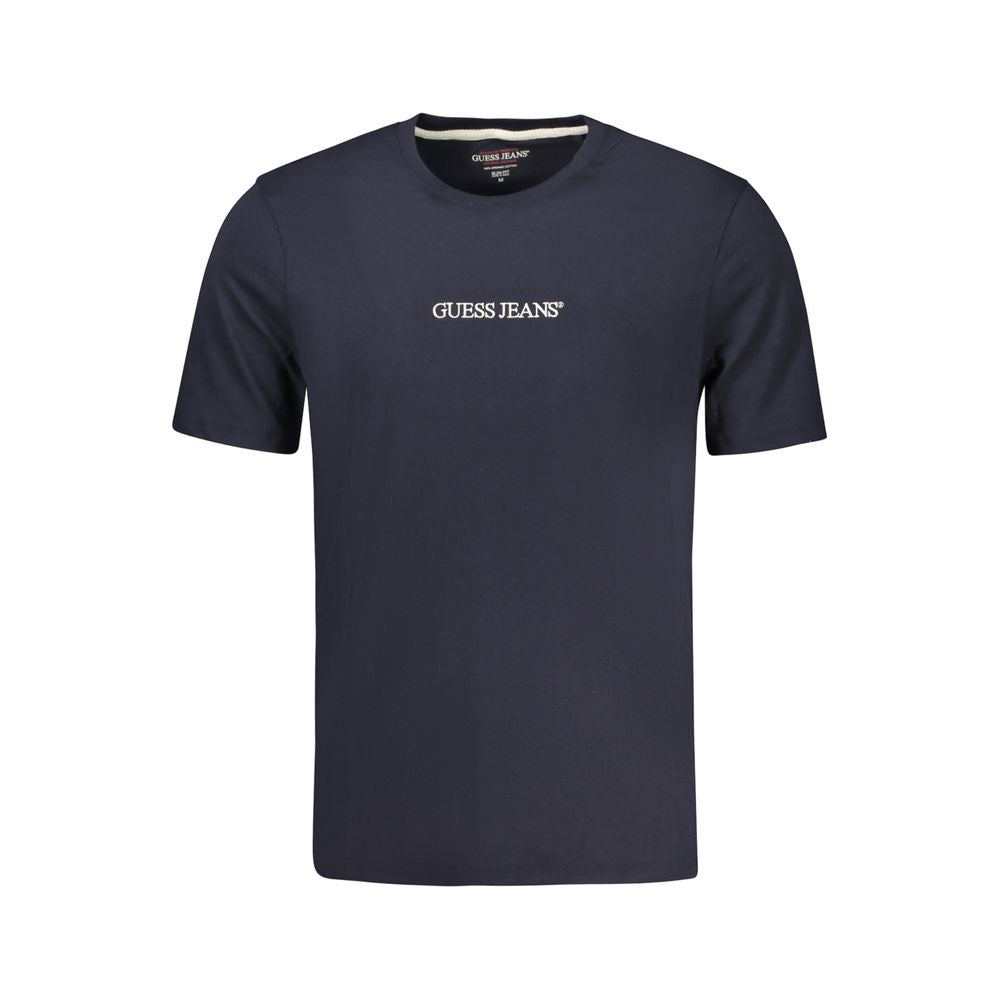 Guess Jeans Blu Organic Cotton Men T-Shirt - Luxe Nova
