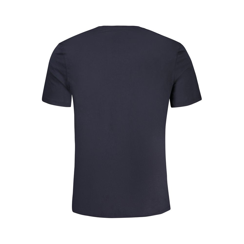 Guess Jeans Blu Organic Cotton Men T-Shirt - Luxe Nova
