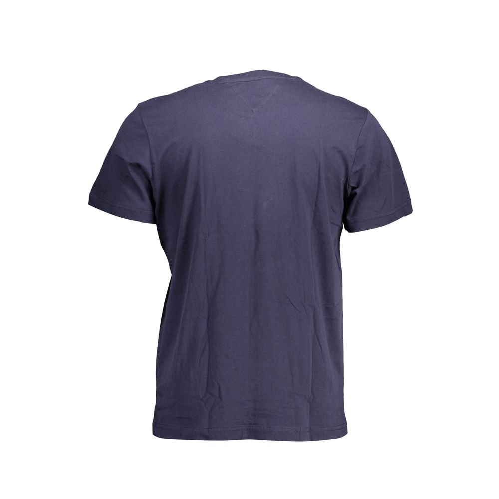 Tommy Hilfiger Blu Organic Cotton Men T-Shirt - Luxe Nova