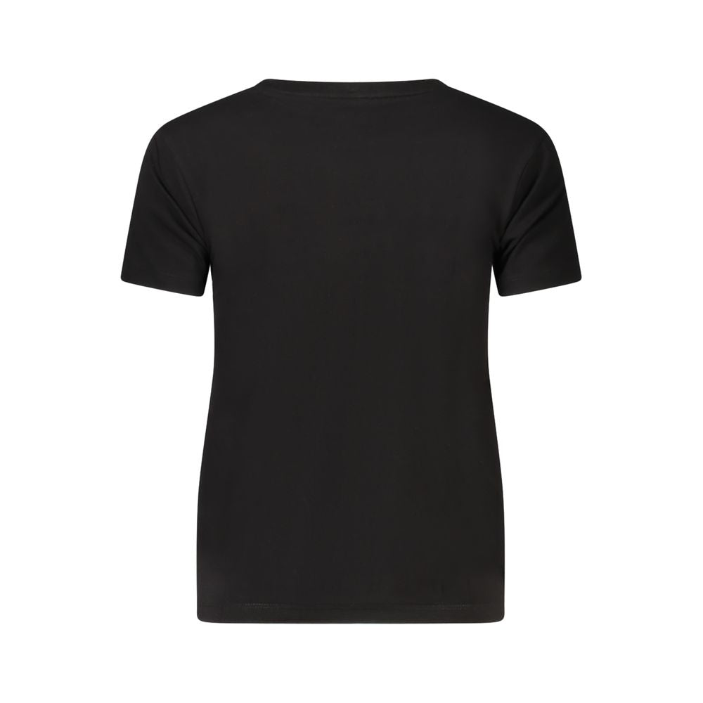 Guess Jeans Black Organic Cotton Women T-Shirt - Luxe Nova