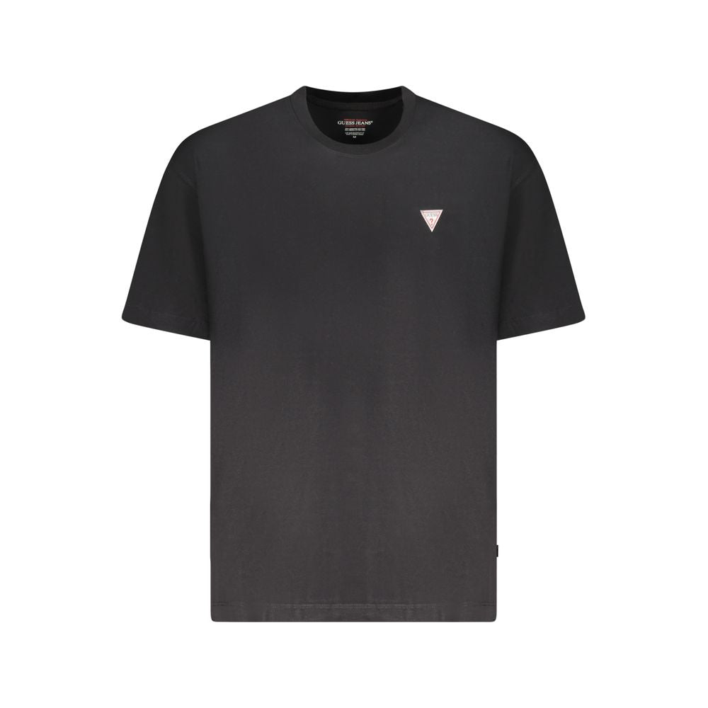 Guess Jeans Nero Cotton Mens T-Shirt - Luxe Nova
