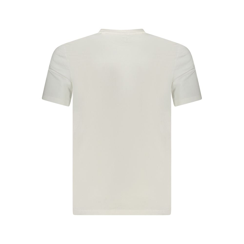 Guess Jeans White Cotton Men T-Shirt - Luxe Nova