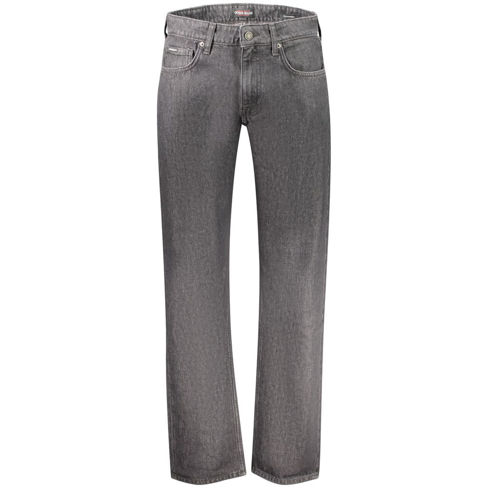Guess Jeans Nero Cotton Mens Jeans - Luxe Nova