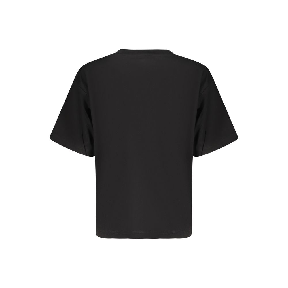 Guess Jeans Black Cotton Women T-Shirt - Luxe Nova