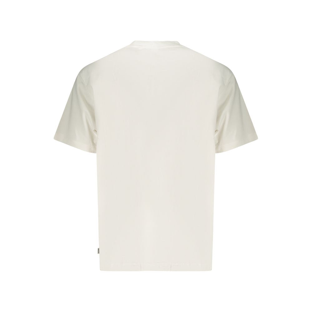 Guess Jeans White Cotton Men T-Shirt - Luxe Nova