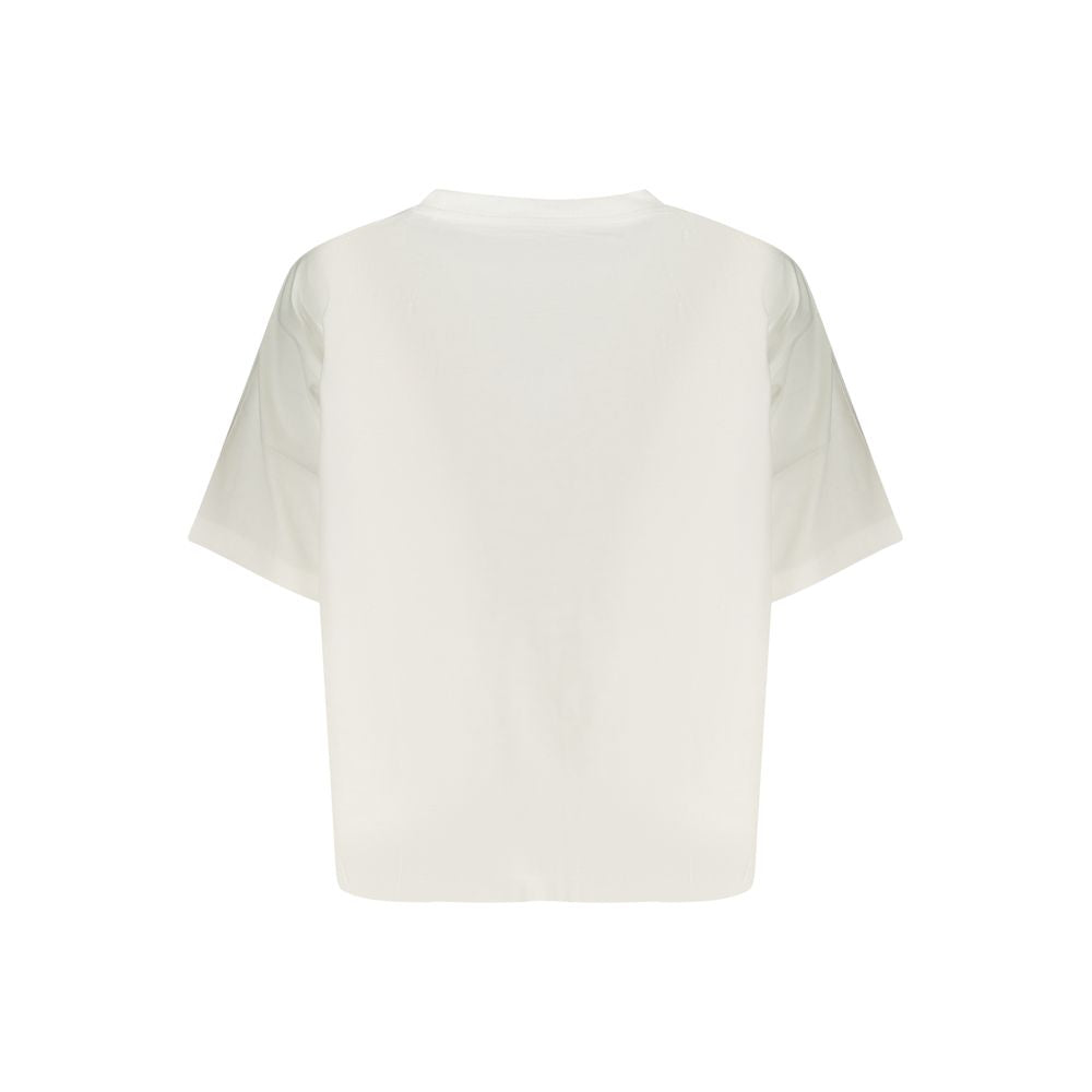 Guess Jeans White Organic Cotton Women T-Shirt - Luxe Nova