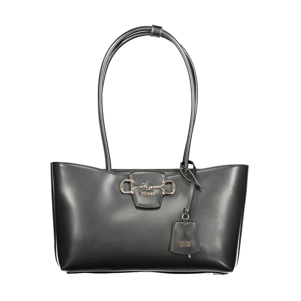Guess Jeans Nero Poliuretano Woman Handbag - Luxe Nova
