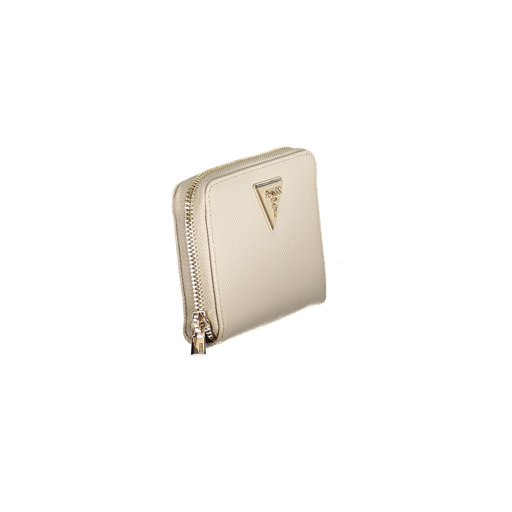 Guess Jeans Beige Polyurethane Women Wallet - Luxe Nova
