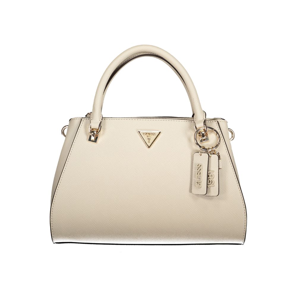 Guess Jeans Beige Polyurethane Women Handbag - Luxe Nova