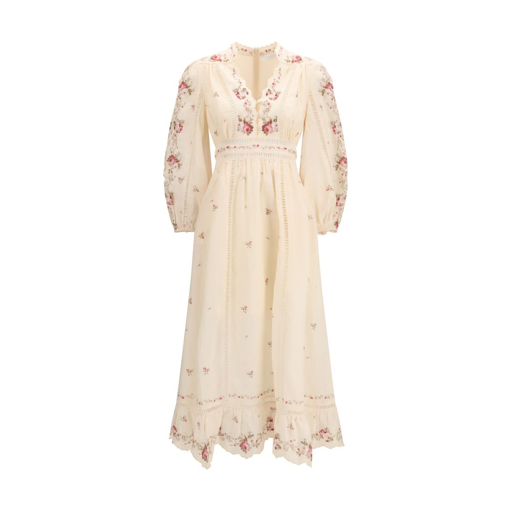 Zimmermann Beige Linen Casual Dress - Luxe Nova