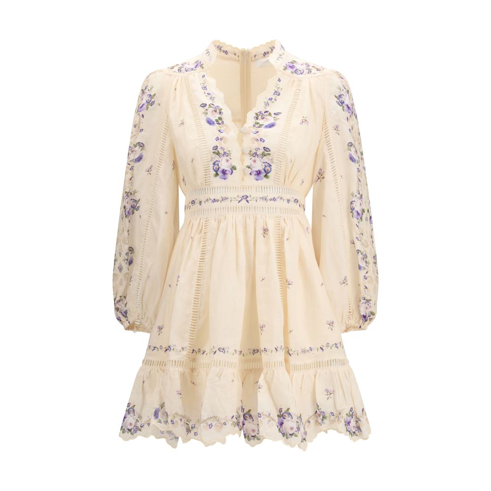 Zimmermann Beige Linen Casual Dress - Luxe Nova