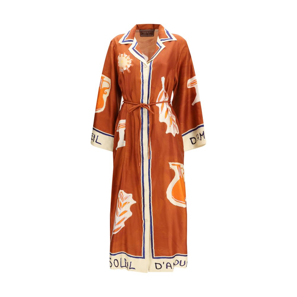 Alemais Multicolor Silk Casual Dress - Luxe Nova