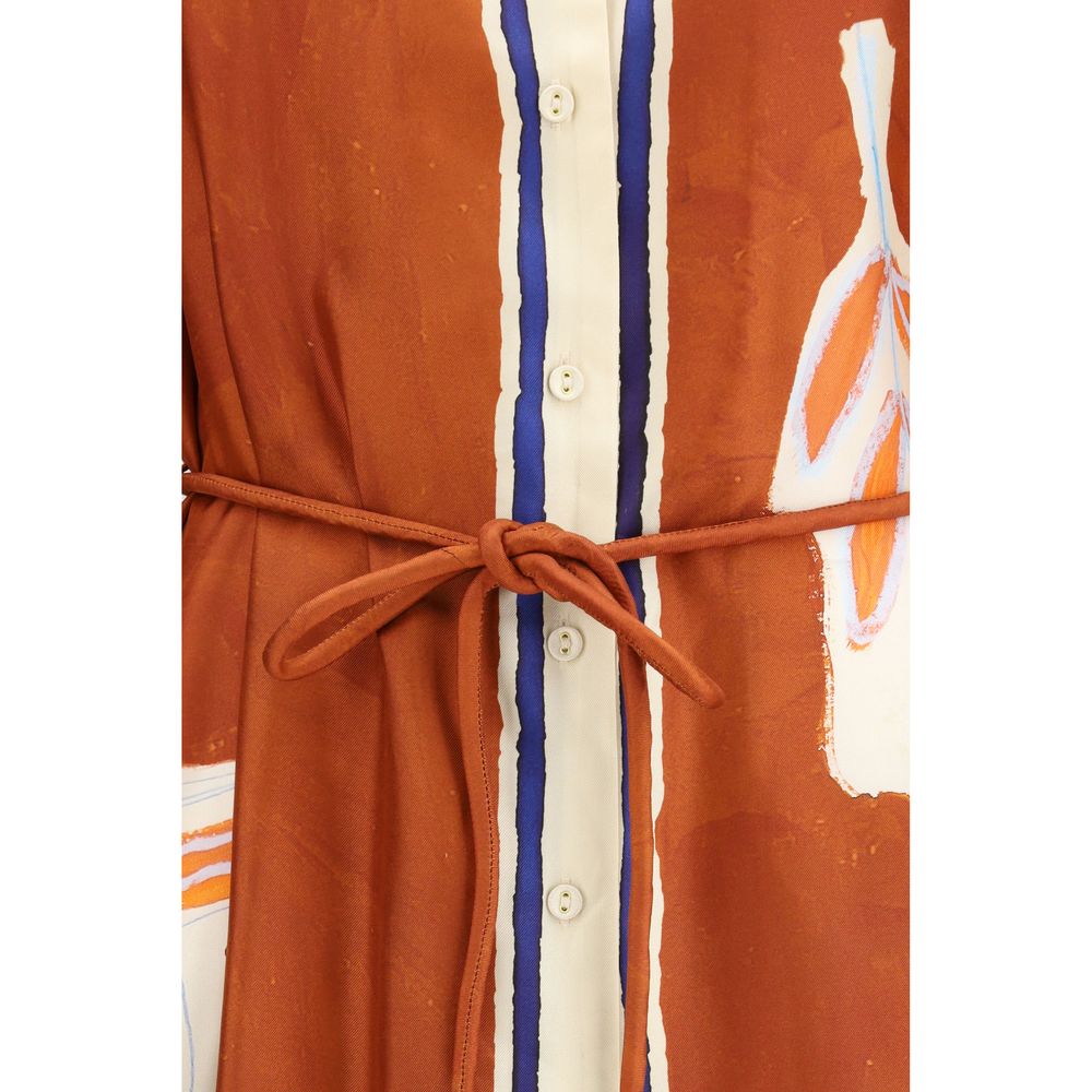 Alemais Multicolor Silk Casual Dress - Luxe Nova